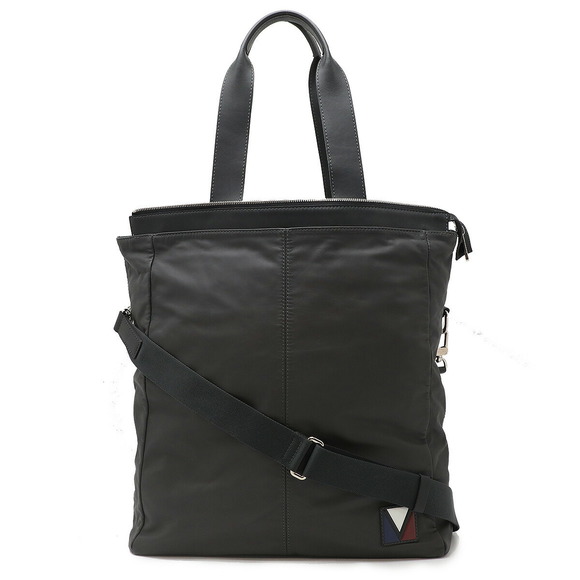 Louis Vuitton Tote Move V V Gray Crossbody Bag Gaston Leather Asphalt - Picture 1 of 9
